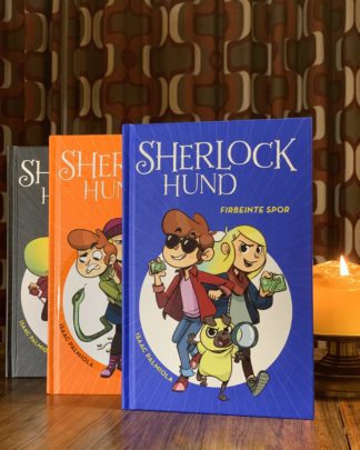 Barnebøker, bildebøker, bestselgere, barneboktips, de beste barnebøkene, bøker for 9-åringen, bøker for 8-åringen, bøker for 5-åringen, bøker for 6-åringen, bøker for 7-åringen, bursdagsgave, julegave, Figenschou forlag, leseglede, leselyst, les for meg, humor, krim, lettlest, illustrert, roman for barn, humor, spenning, Sherlock Holmes, hund, skilsmisse, sitcom.