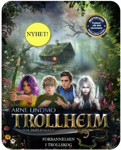 Trollheim, Arne Lindmo, Ida Skjelbakken, roman, fantasy, realisme, troll, midgarsormen, Hel, fenrisulven, norrøn mytologi, norsk folketro, spenning, kjærlighet, underholdning, Bobseybarna, Nancy Drew, action, slukealder, 8 - 13 år, barnebok, roman, illustrert barnebok, lese høyt, lese selv, barneboktips, leseglede, ark, Norli, bibliotek, bokhandel, Deichamn, Arks barnebokpris, Norli junior, barneboktips, illustrasjon, varulv, årets beste barnebok, tweens, KUD-prisen, beste illustrasjoner, Norsk Barnebokinstitutt, Kulturdepartementet, mobbing, gresk mytologi, Arakhne, Medusa, edderkopper, Hades, Hellas, film, hyttetur, horror, skrekk, levendedøde, tenåring, romantisk.